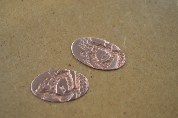 Textured Metal using a rolling mill technique